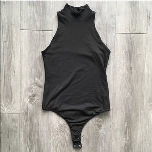 Enza Costa Mock Neck Jersey Bodysuit